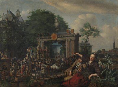 Theatrical Performance in the Open Air by Matthys Naiveu